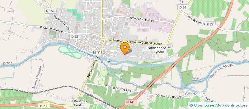 localisation de l'entreprise SCI CORDOUAN-TEULERE à JARNAC