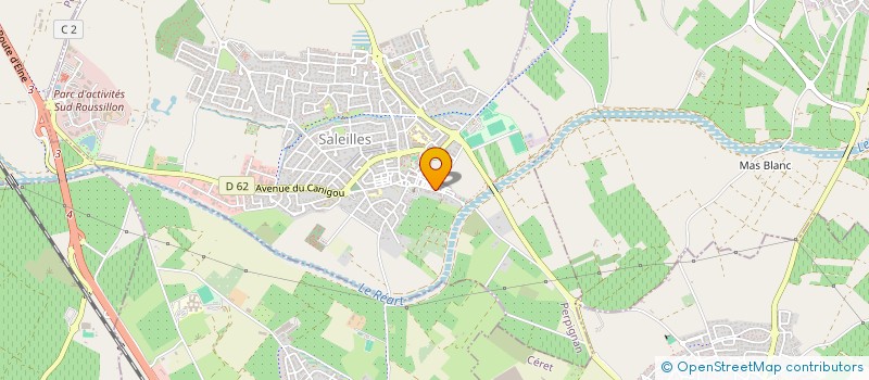 localisation de l'entreprise SCI CORE  SALEILLES
