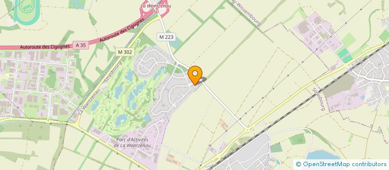 localisation de l'entreprise SCI CORE  LA WANTZENAU