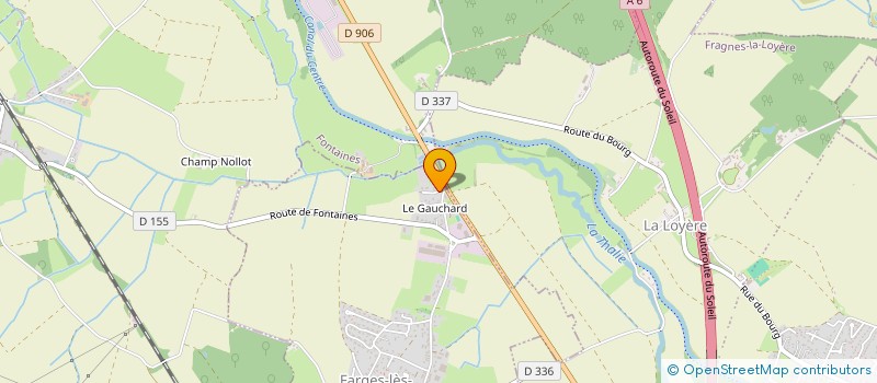 localisation de l'entreprise SCI COREL  FARGES-LES-CHALON