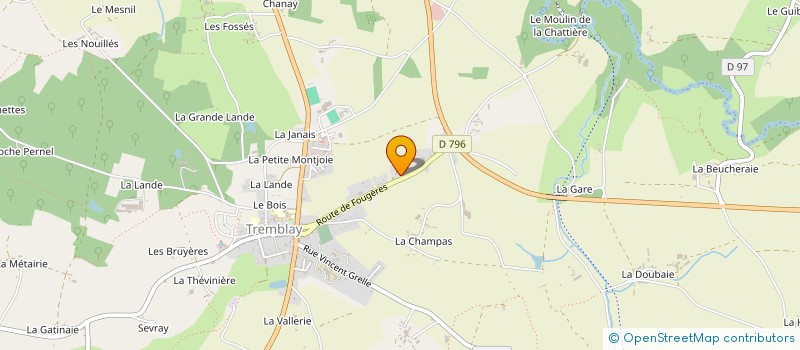 localisation de l'entreprise SCI CORENTIN  VAL-COUESNON