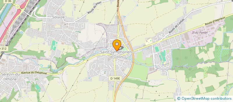 localisation de l'entreprise SCI CORENTINE  SAINT-SYMPHORIEN-D'OZON