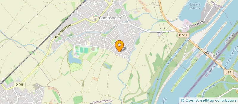 localisation de l'entreprise SCI COREOPSIS  GAMBSHEIM