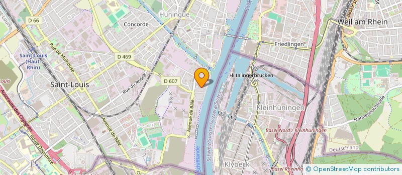 localisation de l'entreprise SCI CORET NAN  HUNINGUE