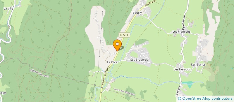 localisation de l'entreprise SCI COREVE OISANS  LANS-EN-VERCORS