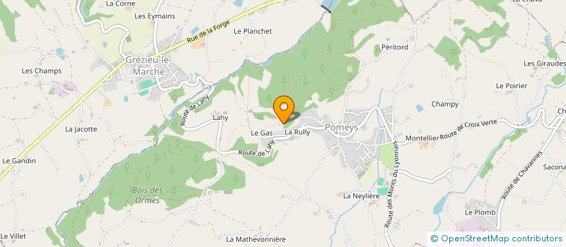 localisation de l'entreprise SCI CORFEA  POMEYS