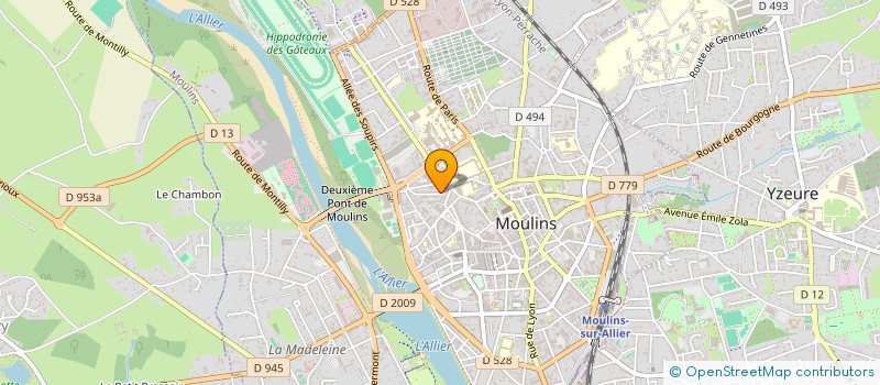 localisation de l'entreprise SCI CORGUI à MOULINS
