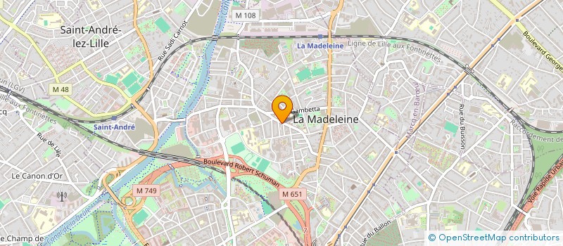 localisation de l'entreprise SCI CORHEN à LA MADELEINE
