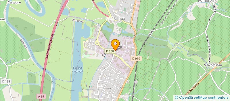 localisation de l'entreprise SCI CORIAT HOLDING à LIBOURNE