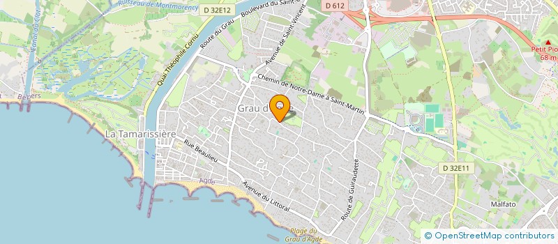 localisation de l'entreprise SCI CORIL  AGDE