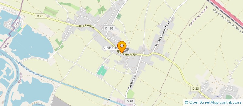 localisation de l'entreprise SCI CORIMMO  VINNEUF