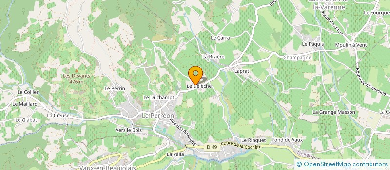 localisation de l'entreprise SCI CORINNE SAUVAGEON  LE PERREON