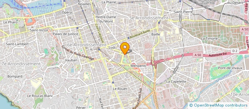 localisation de l'entreprise SCI CORINTHE INVESTISSEMENT à MARSEILLE