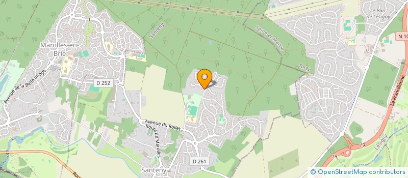 localisation de l'entreprise SCI CORINVEST  SANTENY