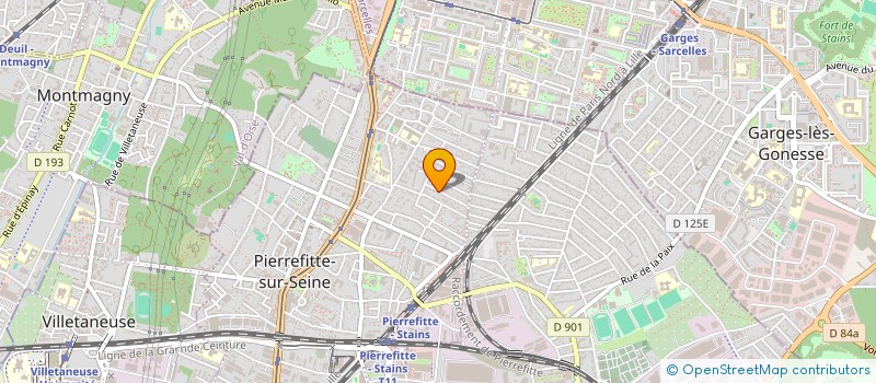 localisation de l'entreprise SCI CORINVEST à PIERREFITTE-SUR-SEINE