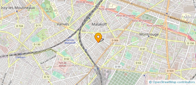 localisation de l'entreprise SCI CORIOLAN  MALAKOFF