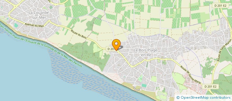 localisation de l'entreprise SCI CORIOLIS ILE DE RE  LE BOIS-PLAGE-EN-RE