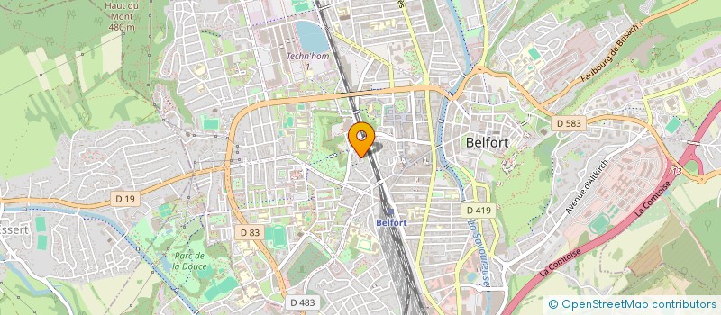 localisation de l'entreprise SCI CORIS  BELFORT