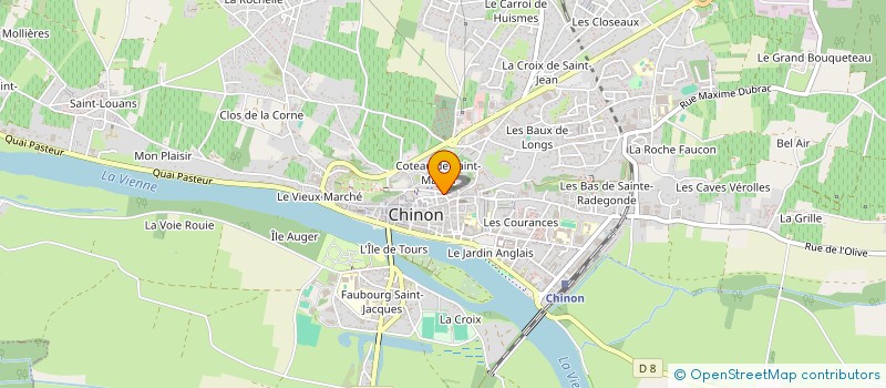 localisation de l'entreprise SCI CORLAHL  CHINON
