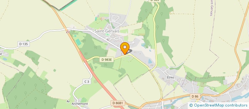 localisation de l'entreprise SCI CORMIER BOUILLETTE  LA CHAPELLE-EN-VEXIN