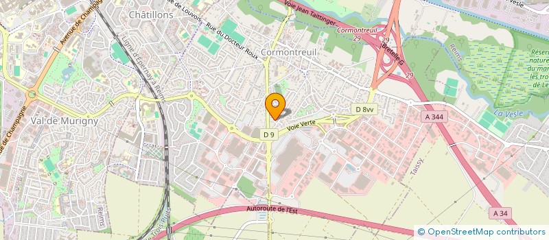 localisation de l'entreprise SCI CORMONTREUIL  CORMONTREUIL