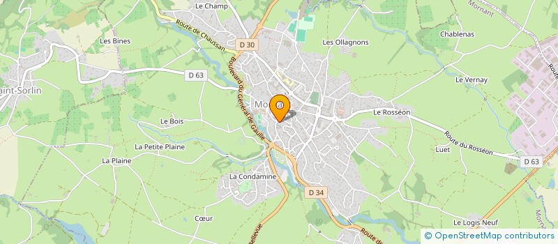 localisation de l'entreprise SCI CORMORAN  MORNANT