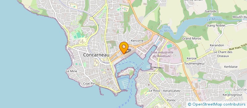 localisation de l'entreprise SCI CORN'S  CONCARNEAU