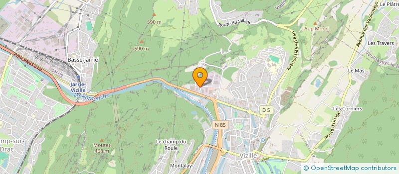 localisation de l'entreprise SCI CORNAGE  VIZILLE