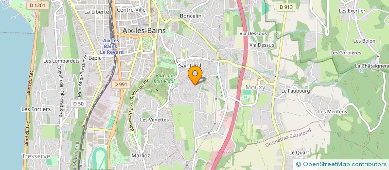 localisation de l'entreprise SCI CORNAND - BUISSON  MOUXY