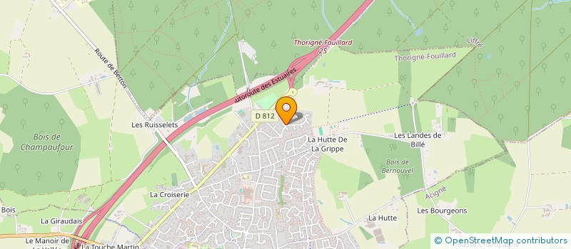 localisation de l'entreprise SCI CORNAS  THORIGNE-FOUILLARD