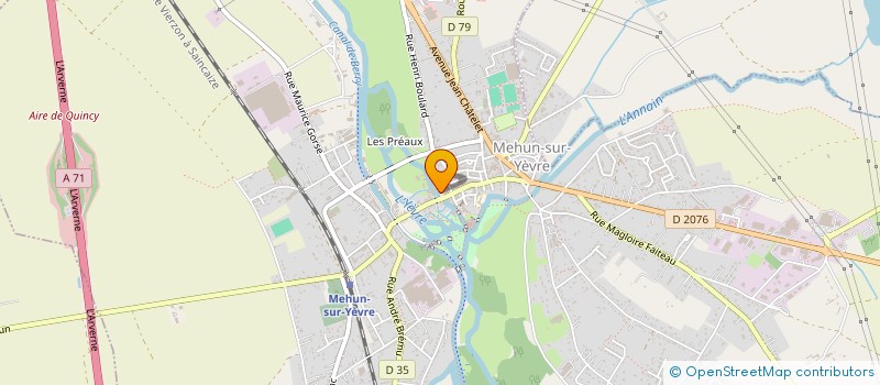 localisation de l'entreprise SCI CORNE D'AMMON  MEHUN-SUR-YEVRE