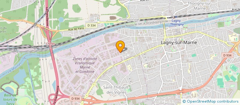 localisation de l'entreprise SCI CORNEC  LAGNY-SUR-MARNE