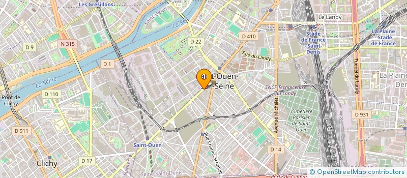 localisation de l'entreprise SCI CORNEC LARRAS à SAINT-OUEN-SUR-SEINE