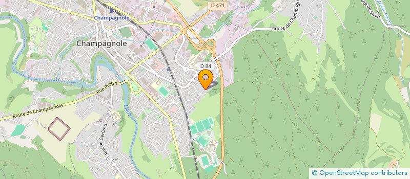 localisation de l'entreprise SCI CORNEILLE  CHAMPAGNOLE