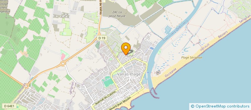 localisation de l'entreprise SCI CORNEILLE  VALRAS-PLAGE