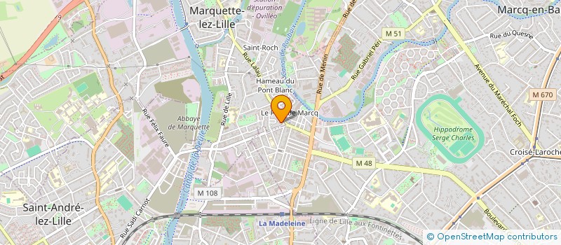 localisation de l'entreprise SCI CORNELIE IMMOBILIER  MARQUETTE-LEZ-LILLE