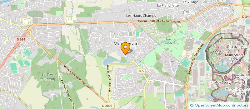 localisation de l'entreprise SCI CORNELINE  MONTEVRAIN