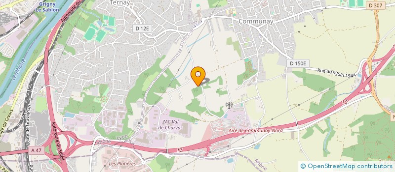 localisation de l'entreprise SCI CORNEMUSE  COMMUNAY