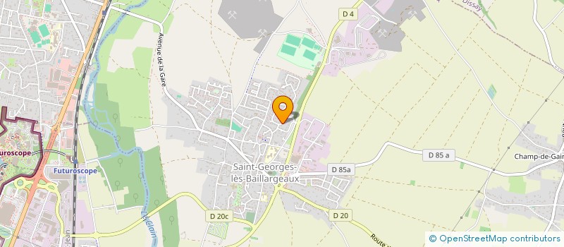 localisation de l'entreprise SCI CORNET  SAINT-GEORGES-LES-BAILLARGEAUX