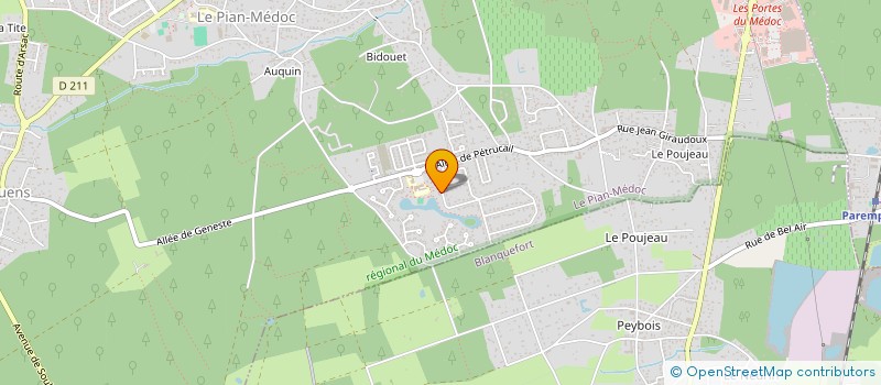 localisation de l'entreprise SCI CORNET  LE PIAN-MEDOC