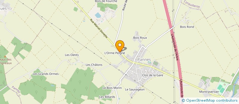 localisation de l'entreprise SCI CORNET à PANNES
