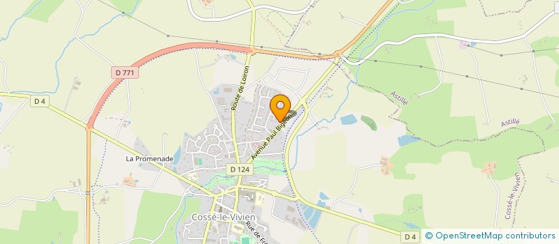 localisation de l'entreprise SCI CORNICO  COSSE-LE-VIVIEN