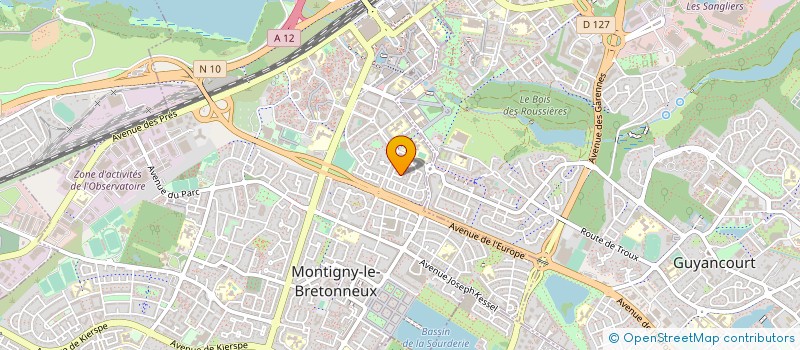 localisation de l'entreprise SCI CORNIL  MONTIGNY-LE-BRETONNEUX