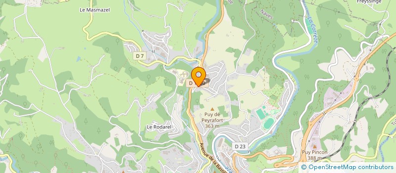 localisation de l'entreprise SCI CORNIL LES TERRASSES  TULLE