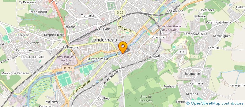 localisation de l'entreprise SCI CORNOUAILLE  LANDERNEAU