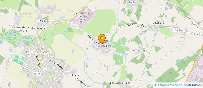 localisation de l'entreprise SCI CORNU INVEST  LA CHEVROLIERE