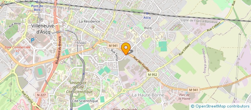 localisation de l'entreprise SCI CORNUAU 1759 à VILLENEUVE-D'ASCQ