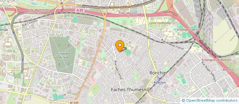 localisation de l'entreprise SCI CORNY  FACHES-THUMESNIL