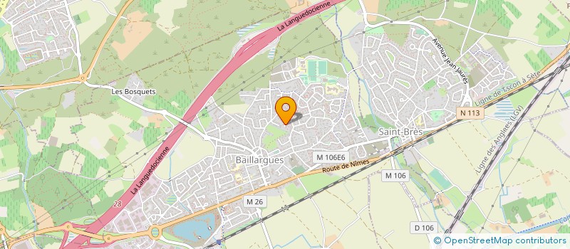 localisation de l'entreprise SCI CORO à BAILLARGUES