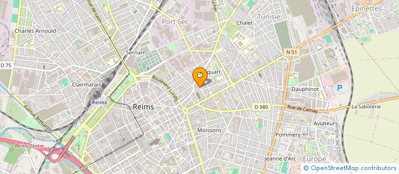 localisation de l'entreprise SCI CORO COLBERT ROYAL à REIMS
